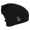 Longbeanie Slouch-Beanie Wintermütze Handzeichen Peace 54453