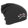 Longbeanie Slouch-Beanie Wintermütze Katze Knochen 54462