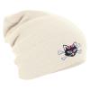 Longbeanie Slouch-Beanie Wintermütze Katze Knochen 54462