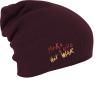 Longbeanie Slouch-Beanie Mütze make love not war 54524