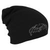 Longbeanie Slouch-Beanie Mütze Totenkopf mit Flügel 54537