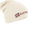 Longbeanie Slouch-Beanie Mütze Österreich Austria mit Fahne 54580
