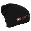 Longbeanie Slouch-Beanie Mütze Österreich Austria mit Fahne 54580