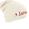 Longbeanie Slouch-Beanie Mütze Japan mit Fahne 54591
