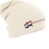 Longbeanie Slouch-Beanie Mütze Kroatien mit Fahne 54592