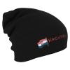 Longbeanie Slouch-Beanie Mütze Kroatien mit Fahne 54592