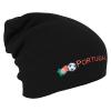 Longbeanie Slouch-Beanie Mütze Portugal mit Fahne 54597