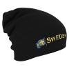 Longbeanie Slouch-Beanie Mütze Schweden mit Fahne 54598