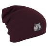 Longbeanie Slouch-Beanie Wintermütze Katze grau 54849