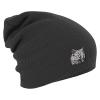 Longbeanie Slouch-Beanie Wintermütze Katze grau 54849