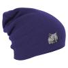 Longbeanie Slouch-Beanie Wintermütze Katze grau 54849