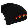Longbeanie Slouch-Beanie Mütze Deutschland Sterne 55171