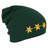 Longbeanie Slouch-Beanie Wintermütze drei goldene Sterne 55173