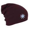 Longbeanie Slouch-Beanie Mütze Schneeflocke 55211