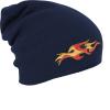 Longbeanie Slouch-Beanie Mütze Flamme 55604