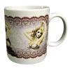 Tasse mit Print Pin Up Girl Mädchen Frau 57180 weiss