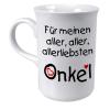 Tasse mit Print für den besten Onkel weiss 57284