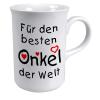 Tasse mit Print für den besten Onkel weiss 57284
