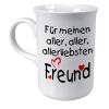 Tasse mit Print für den besten Freund weiss 57286