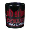 Kaffeetasse mit Print Trucker old school power trucking 57315 schwarz