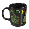 Keramiktasse mit Print Dresden 57449 schwarz
