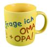 Tasse mit Print Wenn Mama und Papa nein sagen 57466 gelb