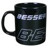 Kaffeetasse mit Print Trucker Besser 57482 schwarz