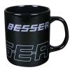 Kaffeetasse mit Print Trucker Besser 57482 schwarz