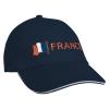 Baseballcap mit Einstickung Fahne Flage Frankreich 69972 in versch. Farben