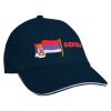 Baseballcap mit Einstickung Fahne Flagge Serbia Serbien 69990 in versch. Farben