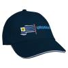 Baseballcap mit Einstickung Fahne Flagge Uruguay 69996  in versch. Farben