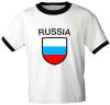 T-Shirt mit Print - Russia - Russland - 76435 - weiß - Gr. XL
