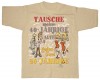 T-Shirt mit Print - TAUSCHE 40-JÄHRIGE ALTE GEGEN ZWEI 20-JÄHRIGE - 09447 beige - Gr. S