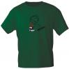 T-Shirt mit Print - Pinkelmännchen gegen Drohnen - 85174 dunkelgrün Gr. S-2XL