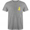 T-Shirt mit Print - Schleife Band Solidarität - 85191 Grau Gr. S-2XL