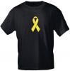 T-Shirt mit Print - Schleife Band Solidarität - 85193 Schwarz Gr. S-2XL