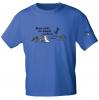 T-Shirt mit Print - Denn nicht ihr kämpft sondern Gott - 85194 Royalblau Gr. S-2XL