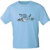 T-Shirt mit Print - Denn nicht ihr kämpft sondern Gott - 85195 Hellblau Gr. S-2XL