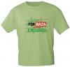 T-Shirt mit Print Textildruck - Freedom For 8AZA No More Excuses - 85223 Apfelgrün Gr. S-2XL