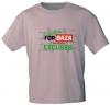 T-Shirt mit Print Textildruck - Freedom For 8AZA No More Excuses - 85225 Mauve Gr. S-2XL