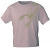 T-Shirt mit Print Textildruck - SCORPION - 85227 Mauve Gr. S-2XL