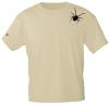 T-Shirt mit Print Textildruck - SPINNE SPIDER - 85231 Beige Gr. S-2XL