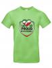 T-Shirt mit Print - IRAN I am so proud of my people - 85255 Grün Gr. S-2XL