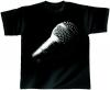 T-Shirt unisex mit Print - Planet Voice - von ROCK YOU MUSIC SHIRTS - 10384 schwarz - Gr. L