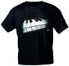 T-Shirt unisex mit Print - Keys Klaviertasten - 10738 schwarz - von ROCK YOU MUSIC SHIRTS - Gr. S