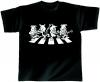 T-Shirt unisex mit Print - Zebra Pigs - von ROCK YOU MUSIC SHIRTS - 10402 schwarz - Gr. M