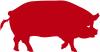 Aufkleber Applikation - Schwein - AP0439 - verschiedene Farben zur Wahl