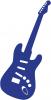 Aufkleber Applikation - Gitarre - E-Gitarre - AP0673 - versch. Größen