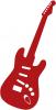 Aufkleber Applikation - Gitarre - E-Gitarre - AP0673 - versch. Größen
