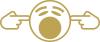 Aufkleber Applikation - Smilie Music Loud - AP0674 - vesch. Größen